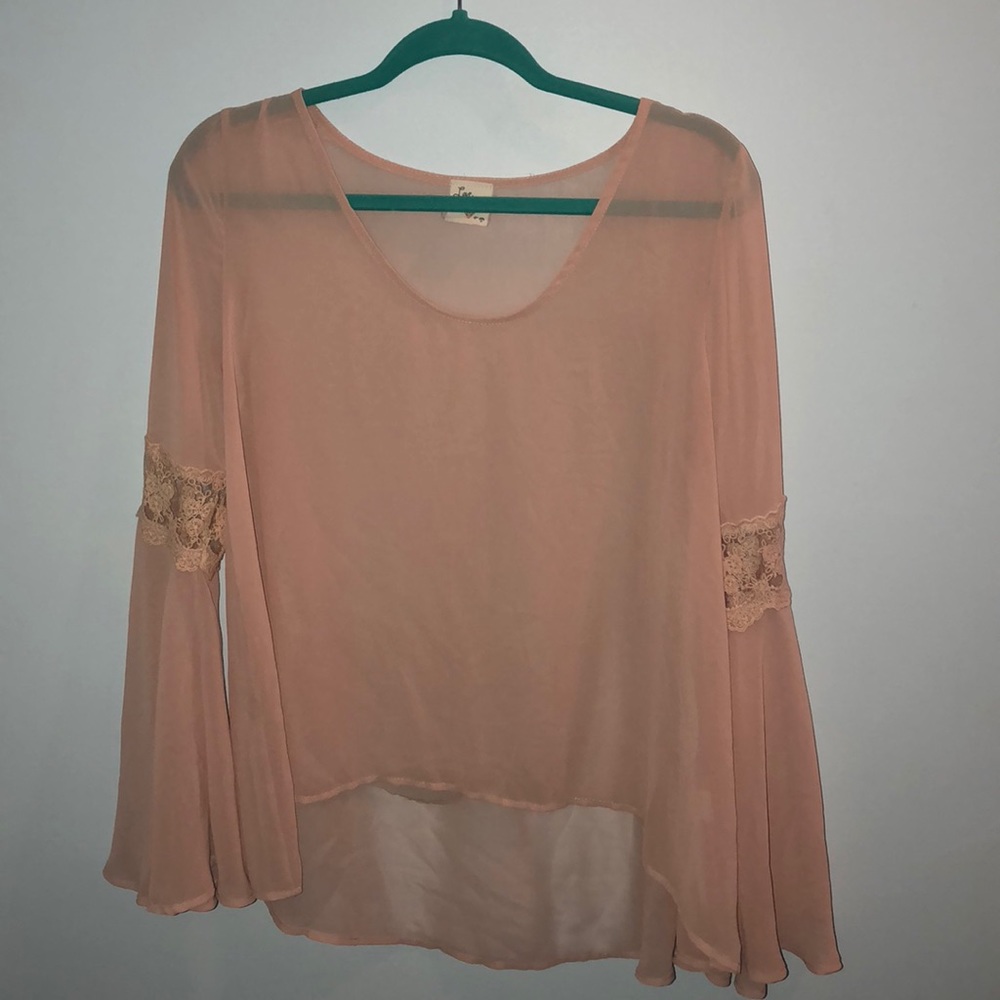 light pink top